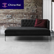 Contemporary daybed LIPPfabricleatherwooden