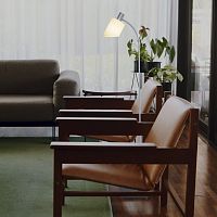 Floor-standing lamp LDB EDV 21steelglasscontemporary