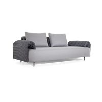 Contemporary sofa jerifabricgrayaluminum base
