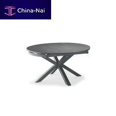 Contemporary table MYKONOSaluminumaluminum baseround