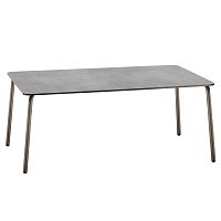Contemporary table CASABLANCAresinaluminum baserectangular