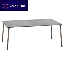 Contemporary table CASABLANCAresinaluminum baserectangular