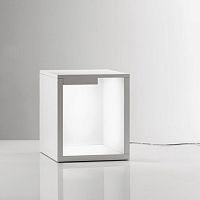 Contemporary stool lacquered woodilluminatedblack
