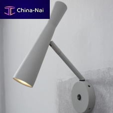 Contemporary wall light BORDEAUX/W/LG indoorironround