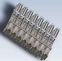 Piston dosing unit resinpneumatic