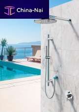 Shower mixer tap WATERLINE: SA33.10 + MR2 + SRbuilt-instainless steel 316Loutdoor