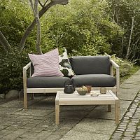 Contemporary coffee table SKAGERAK - VIRKELYSTteakteak basesquare