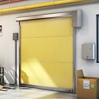 Roll-up industrial door RR300galvanised steelstainless steelPVC
