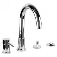 Shower mixer tap BDM-MLI-452for bathtubdeck mountedchromed metal