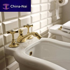 Double-handle bidet mixer tap AN146OLcountertopmetalbathroom