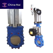 Knife gate valve 0KGV49X1-10Q seriesleverwith handwheelpneumatic