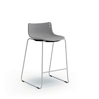 Contemporary bar stool CONoakwith footreststackable