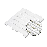 Plastic conveyor chain HyCLEANflat topfor the food industrymodular