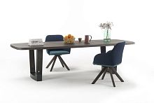 Contemporary table BASEwoodenovalround