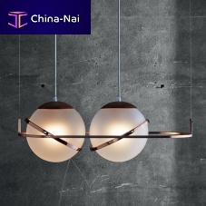 Pendant lamp DECpolished copperblown glasscontemporary
