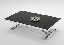 Contemporary table DUPLEX varnished woodrectangularfolding