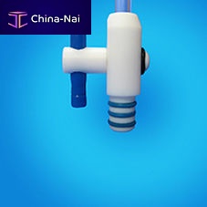 Plug valve PTFEfor ultra high vaccumvertical