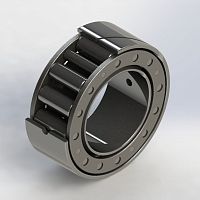 Bearing with self-tightening ring cylindrical rollersingle-rowsteel