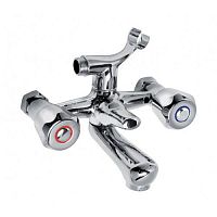 Double-handle shower mixer tap 74220 | 74224wall-mountedthermostaticchrome-plated brass