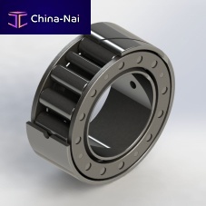 Bearing with self-tightening ring cylindrical rollersingle-rowsteel