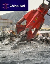 Hydraulic demolition shears Topcutfor excavatorsfor concrete