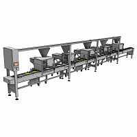 Automatic filling line semi-automaticcakefor the food industry