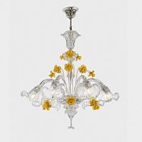 Traditional chandelier EURIDICE ORIGINAL EDITIONMurano glassblown glass6 light