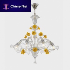 Traditional chandelier EURIDICE ORIGINAL EDITIONMurano glassblown glass6 light