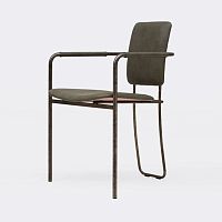 Minimalist chair FAYE S02+indoorfabricleather