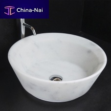 Countertop washbasin SIMPLE CARRARA Tmarblematte finishhigh-gloss