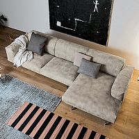 Modular sofa POLDOcontemporaryfabricleather