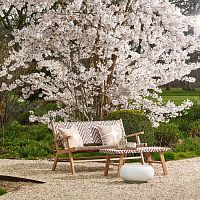 Contemporary pouf GALETceramicroundoutdoor