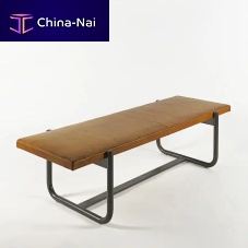 Contemporary upholstered bench BELTleathermetal basemetal