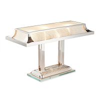 Desk lamp PARIS TABLE ART.14nickel-plated brasschrome-plated brassglass