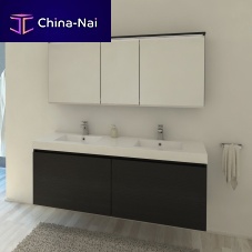 Double washbasin cabinet M1wall-hungoakcontemporary
