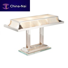 Desk lamp PARIS TABLE ART.14nickel-plated brasschrome-plated brassglass