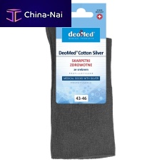 Silver yarn antimicrobial socks DeoMed®anti-slip