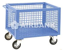 Transport cart metalwire mesh platform