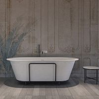 Oval bathtub B118W3free-standingfor homescontemporary