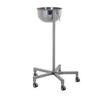 Trolley-mounted surgical basin stand 245.6060stainless steel