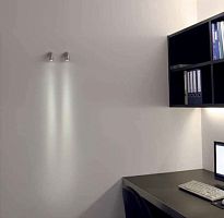 Contemporary wall light COURBES UNOindooraluminumadjustable