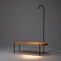 Contemporary bench TUB Benchashwithout backrestwithout armrests