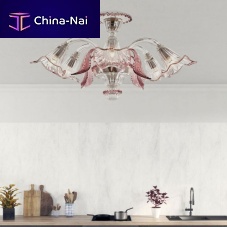 Traditional ceiling light AFRODITEMurano glassLEDhandmade