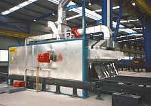 Tunnel oven preheatingcleaning