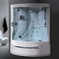 Corner bathtub-shower combination SINERGYbuilt-in