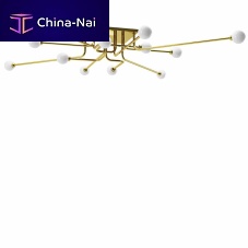 Contemporary ceiling light ROOTS : CT-4232 LUpolished brassincandescenthome