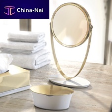 Table mirror 768101_ _ _ contemporaryroundchrome-plated brass