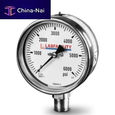 Dial pressure gauge XE-0930stainless steelBourdon tubefor the food industry