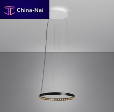 Pendant lamp CIRCLE 30steelcontemporarycorded