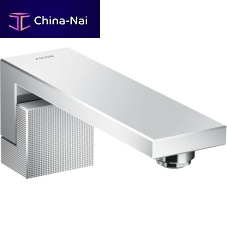 Bathtub mixer tap EDGE countertopchromed metalbathroom